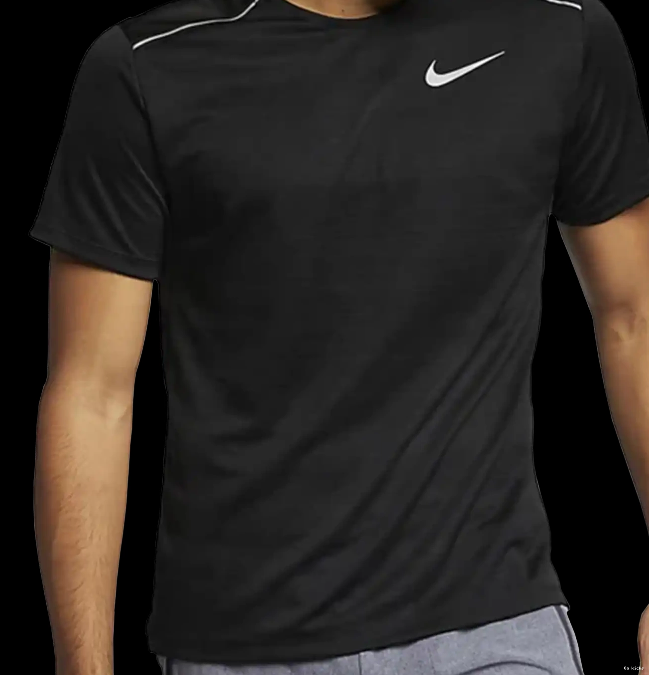 Dri-Fit 1.0 Shirt Nike Black T Miler 0524